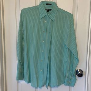 Modern fit dress striped button down shirt